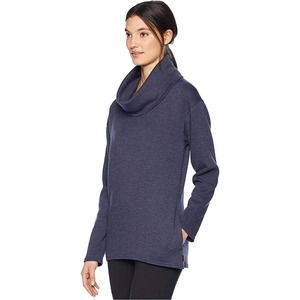 Burton Ellmore Pullover Turtleneck Sweatshirt Tunic Navy Blue Womens S